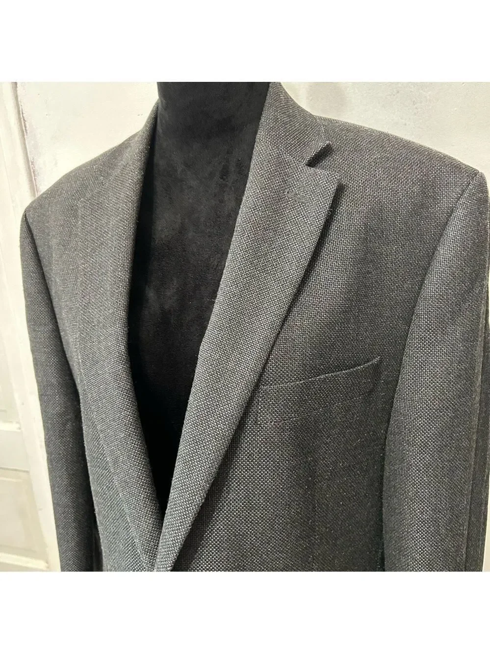 Lauren Ralph Lauren Mens 40L Gray Wool Sports Coat Blazer Jacket Classic